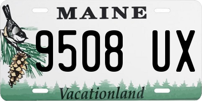 ME license plate 9508UX