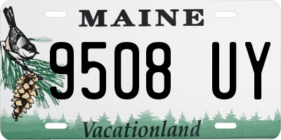 ME license plate 9508UY