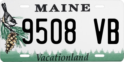 ME license plate 9508VB