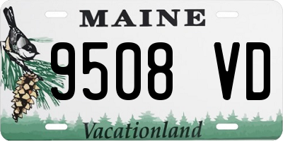 ME license plate 9508VD