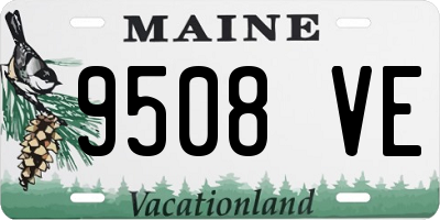 ME license plate 9508VE