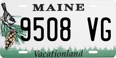 ME license plate 9508VG