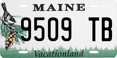ME license plate 9509TB