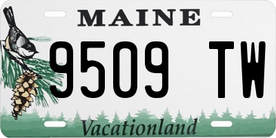 ME license plate 9509TW