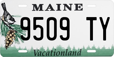 ME license plate 9509TY