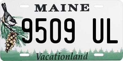ME license plate 9509UL