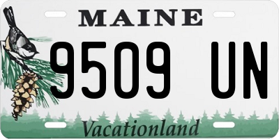 ME license plate 9509UN