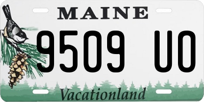 ME license plate 9509UO
