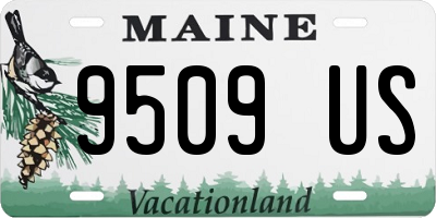 ME license plate 9509US