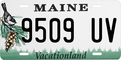 ME license plate 9509UV