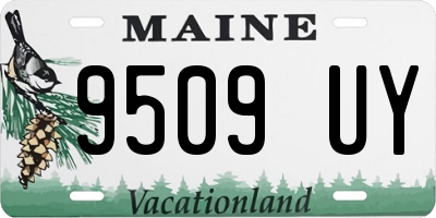 ME license plate 9509UY