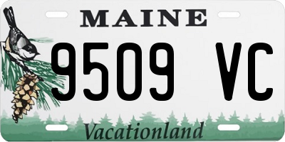 ME license plate 9509VC