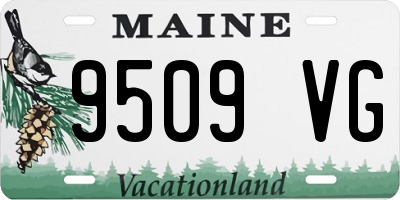 ME license plate 9509VG