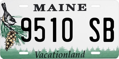 ME license plate 9510SB