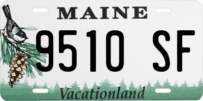 ME license plate 9510SF