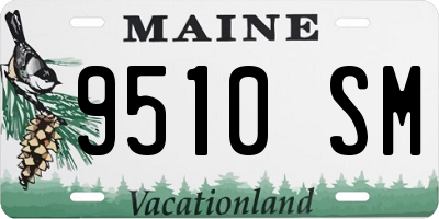 ME license plate 9510SM