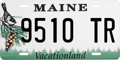 ME license plate 9510TR