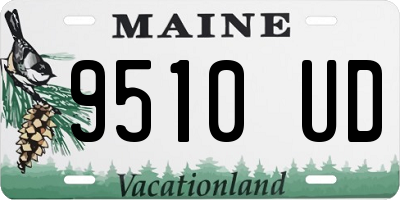 ME license plate 9510UD