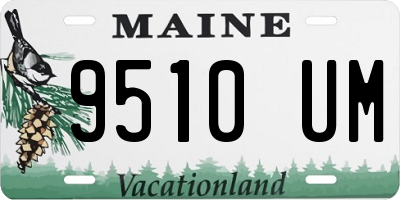 ME license plate 9510UM