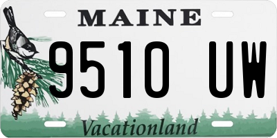 ME license plate 9510UW