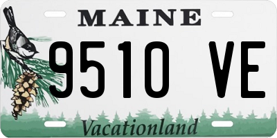 ME license plate 9510VE