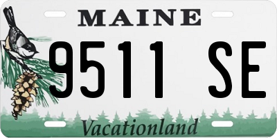 ME license plate 9511SE