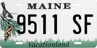 ME license plate 9511SF