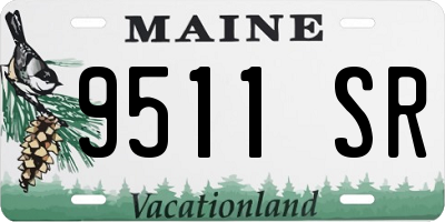 ME license plate 9511SR
