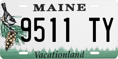 ME license plate 9511TY