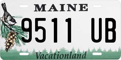 ME license plate 9511UB