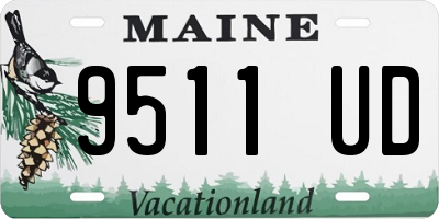 ME license plate 9511UD
