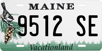 ME license plate 9512SE