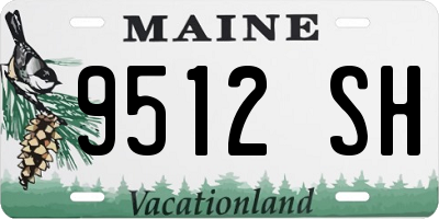 ME license plate 9512SH