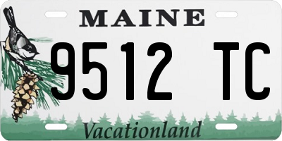 ME license plate 9512TC