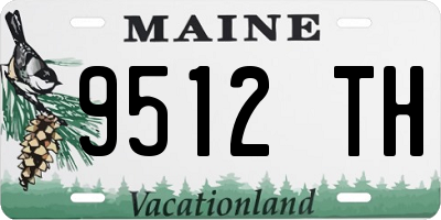 ME license plate 9512TH