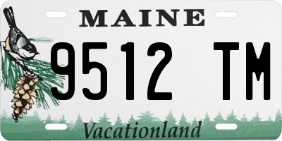 ME license plate 9512TM