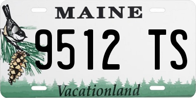 ME license plate 9512TS