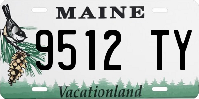 ME license plate 9512TY