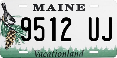 ME license plate 9512UJ