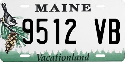 ME license plate 9512VB
