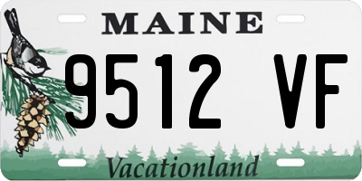 ME license plate 9512VF