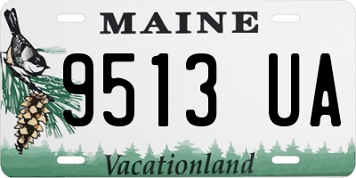 ME license plate 9513UA