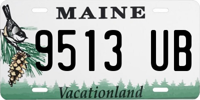 ME license plate 9513UB