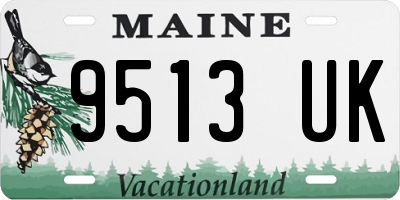 ME license plate 9513UK