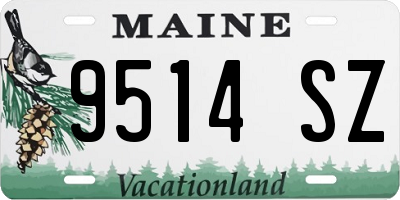 ME license plate 9514SZ