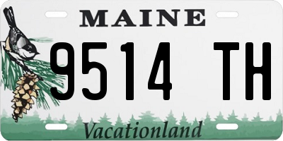ME license plate 9514TH