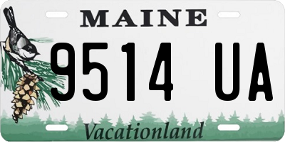 ME license plate 9514UA