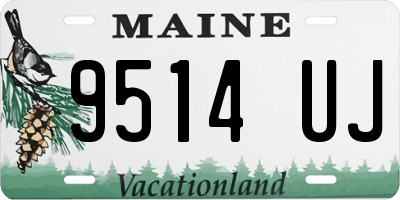 ME license plate 9514UJ