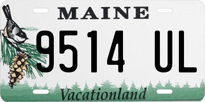ME license plate 9514UL