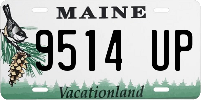 ME license plate 9514UP